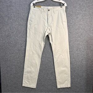 Goodfellow Men's 32x32 Stone Hennepin Chino Slim Fit Pants Casual Career New